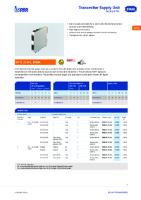 Thumbnail of document Data Sheet - 9160 transmitter supply unit
